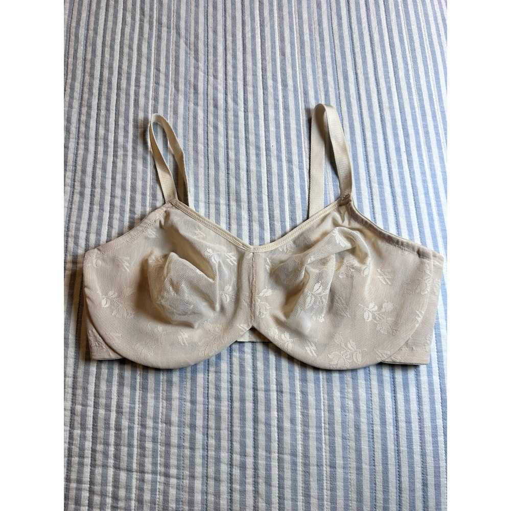 Wacoal Underwire Bra 85102 Nude Beige Full Coverage Support 38DD‎